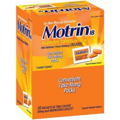 MOTRIN IB MEDICINE SINGLES 50CT/PACK